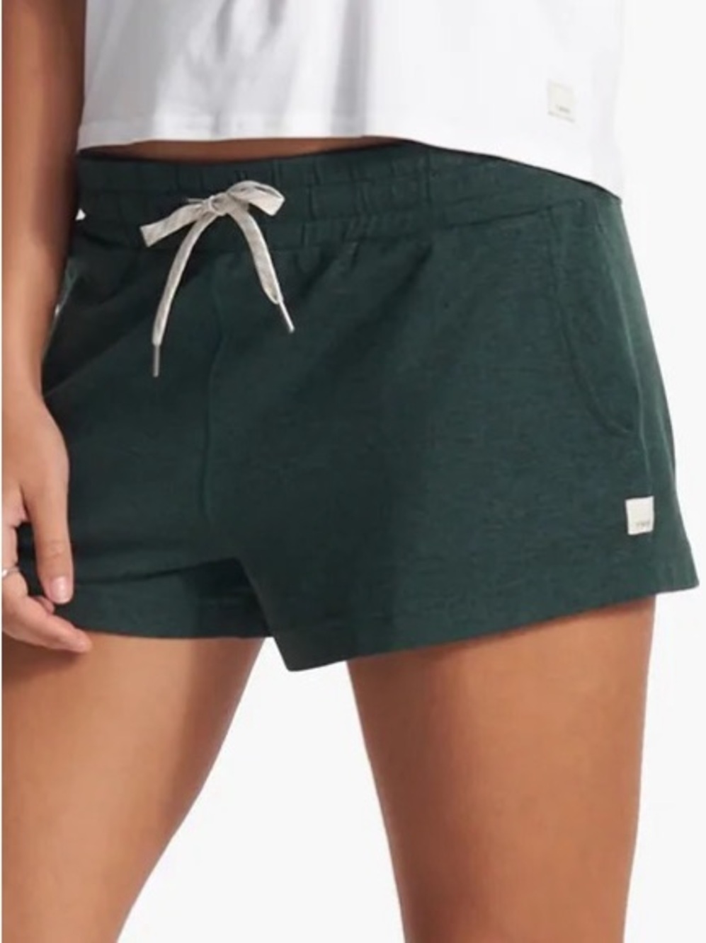Vuori Halo Performance Short Women's DreamKnit™ Shorts, Grass Heather, Large